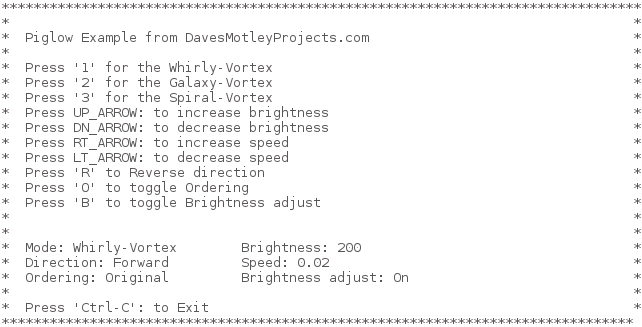 Piglow tutorial user display